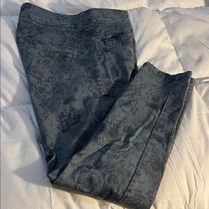 Democracy Floral Blue Skinny Jeans